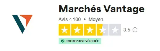 note vantage sur trustpilot