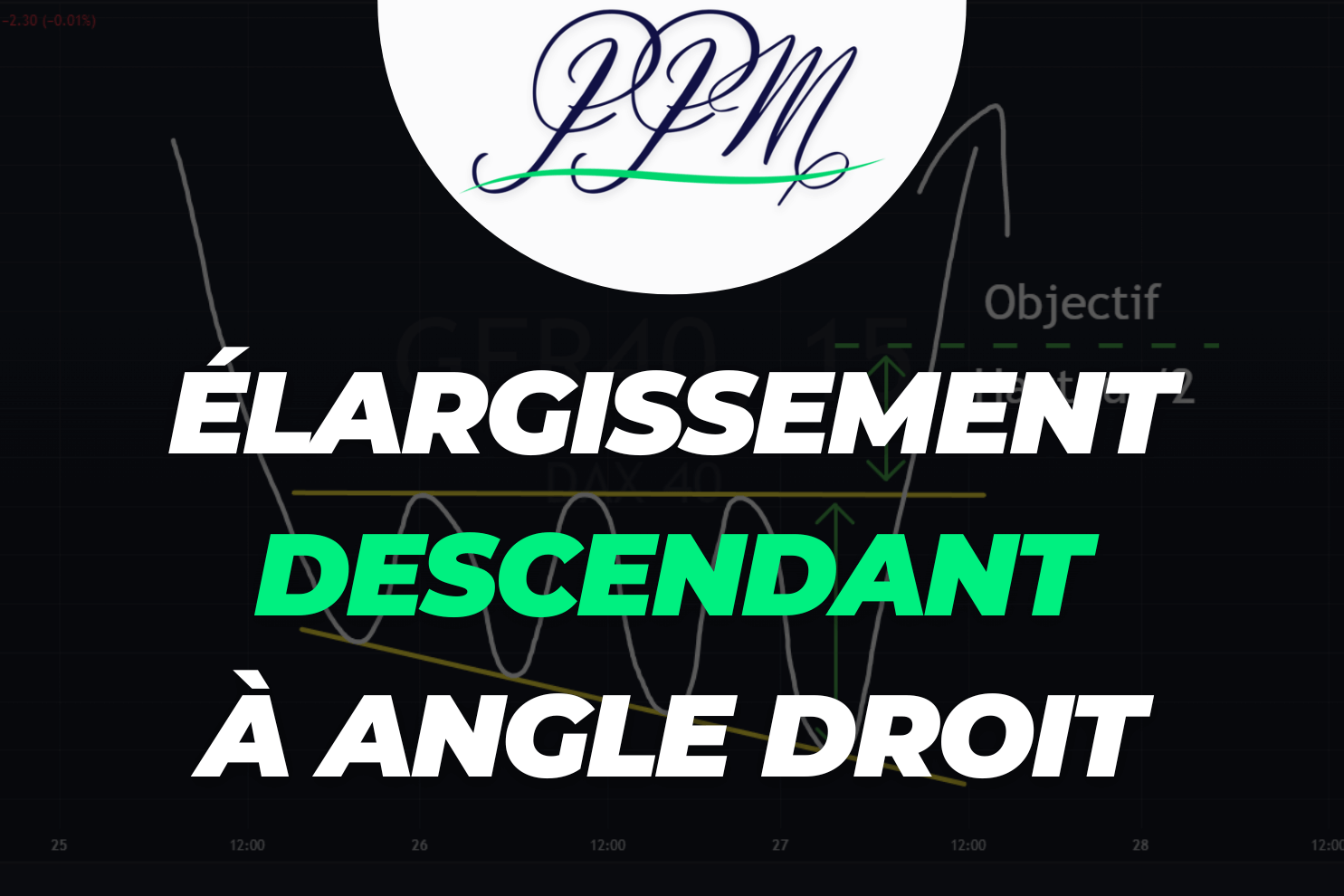 figure chartiste élargissement descendant à angle droit