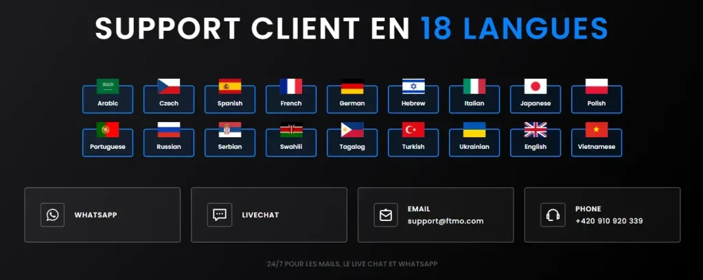 service client FTMO service client FTMO