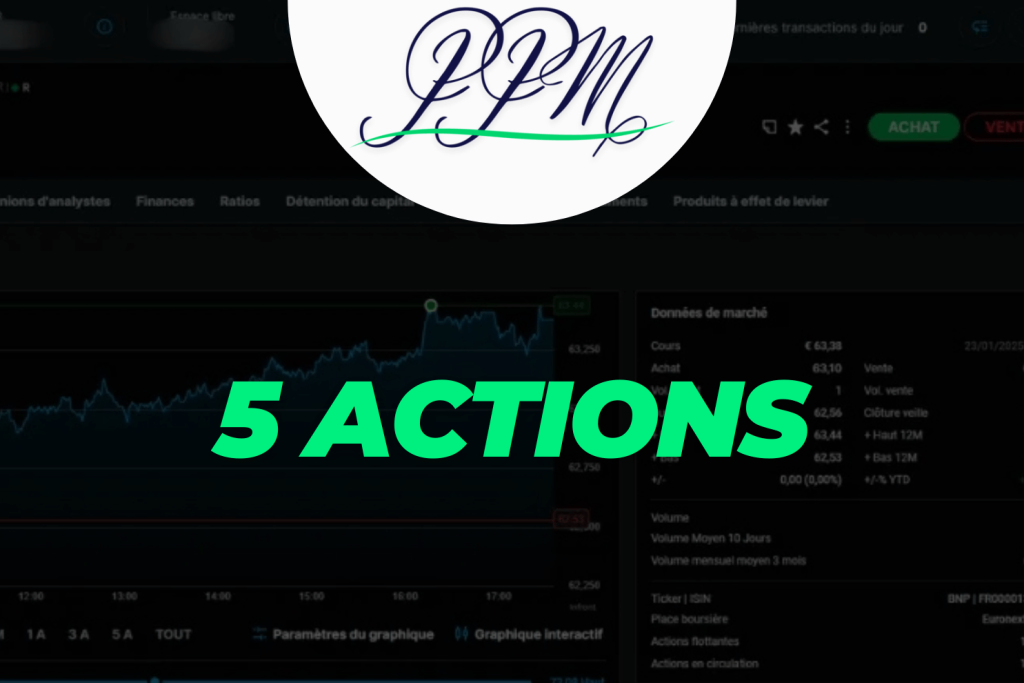 5 actions à trader