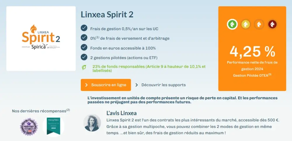 assurance-vie linxea spirit 2