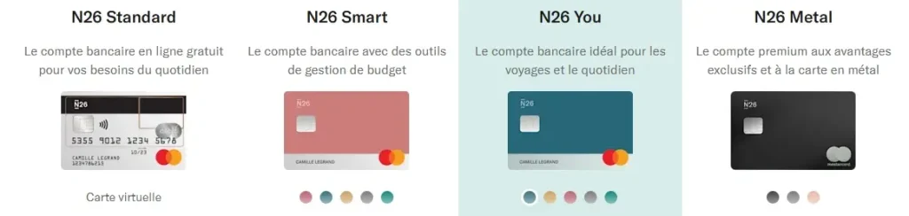 cartes bancaires N26