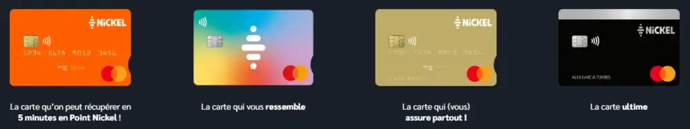 cartes bancaires mastercard Nickel