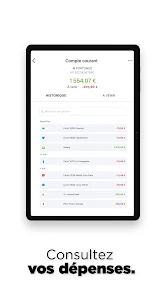 notification des dépenses en direct fortuneo
