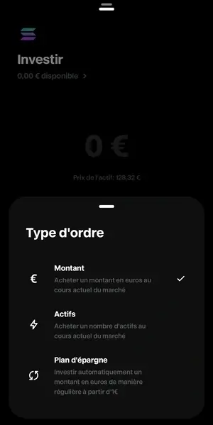 type d'ordre et DCA