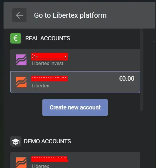 types de compte liberex