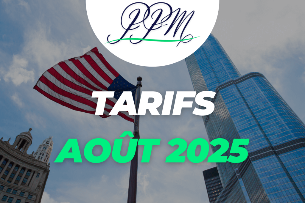 Carte mondiale des tarifs douaniers américains 2025 avec taux par pays et secteurs impactés
